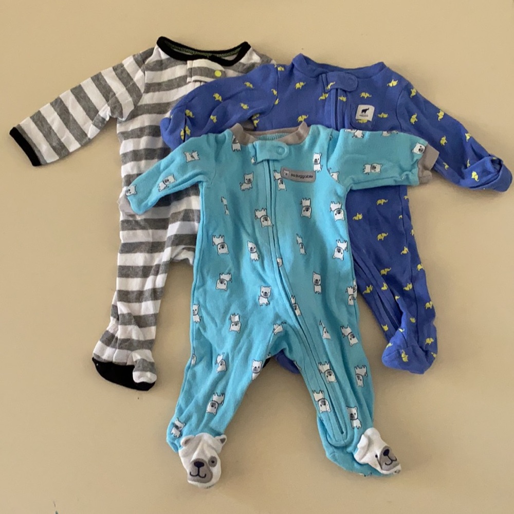 Newborn pjs Sleep n play bundle